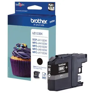 Comparateur de prix : BROTHER Cartouche d encre LC123 noir haute capacité 600 pages pack de 1