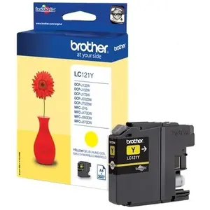 Comparateur de prix : LC121Y - Cartouche dEncre Jaune Brother (Pot de fleur)