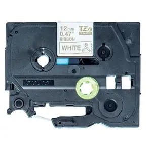 Comparateur de prix : Ruban BROTHER - TZER234 - Or sur Blanc 12mm - Qt 1