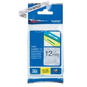 Comparateur de prix : Ruban BROTHER - TZEMPSL31 /Noir sur Motifs Dentelle Argent 12mm - Qt 1