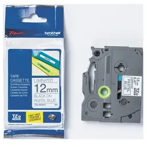 Comparateur de prix : Brother Ruban Matriciel Original TZEMQ531 Noir Gris Bleu pastel TU