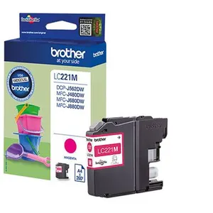 Brother LC221M - Magenta - original - cartouche d'encre - pour Brother DCP-J562DW, MFC-J480DW, MFC-J680DW, MFC-J880DWVendu parfnac