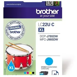 Brother LC-22UC cartouche d'encre Original Rendement élevé (XL) Cyan pas cher