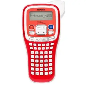Imprimante transfert thermique Brother PT-H100R rouge clavier ABC LCD pas cher