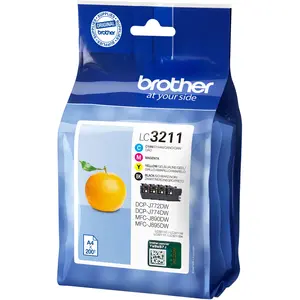 Comparateur de prix : Brother - Pack of 4 cartridges black cyan magenta yellow (LC3211VAL)