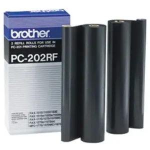 Brother Lot de 2 Rouleaux de Transfert Thermique PC-202RF (2 x 240 Pages) pas cher