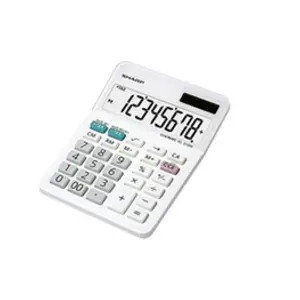 Comparateur de prix : Sharp Elsi Mate EL-310WB - Calculatrice de bureau - 8 chiffres - panneau solaire, pile - blanc