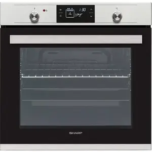 Sharp - four encastrable multifonction 78l 59cm a pyrolyse noir - k71v28im2 TU pas cher