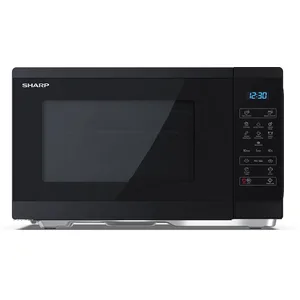 Sharp YC-MS252AE-B, Four Micro-ondes 25 Litres, Solo, Numérique, Noir pas cher