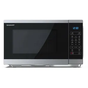 YC-MG252AE-S Micro-ondes argent 900 w fonction grill, avec écran - Sharp pas cher