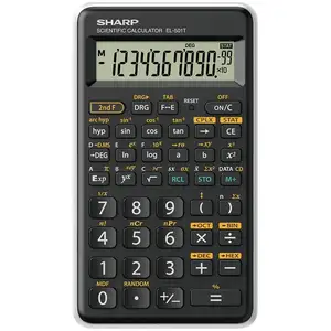 SHARP EL-501 T Calculatrice de poche Ecran: 12 à pile(s) (L x l x H) 127 x 73 x 13 mm