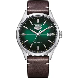 Comparateur de prix : Montre Homme CITIZEN MECHANICAL NH8390-03XE - Bracelet Cuir Marron 