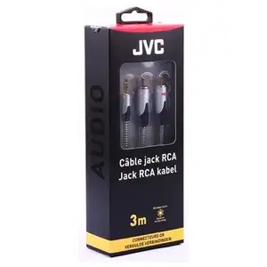 Câble jack mâle 3,5mm vers 2 RCA mâle JVC 3 m