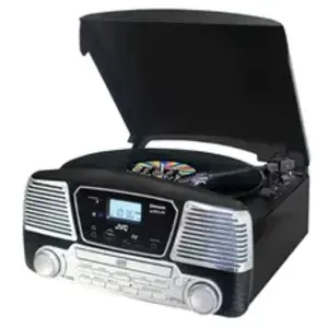 Micro-chaîne JVC RD-F327B Noir et argent