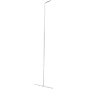 Comparateur de prix : Yamazaki 7550 Tower Leaning Coat Hanger, White, Steel/Wood, 38.5 x 42 x 160 cm