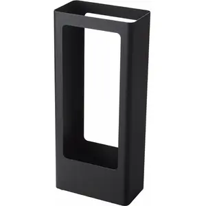 Yamazaki 4929 Tower Slim Umbrella Stand, Black, Steel/Silicone, 22 x 12 x 50 cm pas cher
