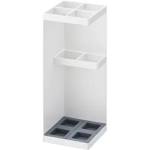 Yamazaki Porte parapluie - Smart - Support d'entrée - Métal - Blanc - 30 cm x 11 cm x 11 cm pas cher