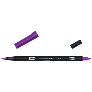 Comparateur de prix : Tombow Feutre Dessin Double Pointe Abt Dual Brush Pen 676 Violet Royal