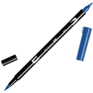 Tombow ABT-565 Feutre pinceau à 2 pointes Bleu Foncé pas cher