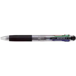 Comparateur de prix : Tombow BC-FRC20 Stylo-bille rétractable Reporter 4, 4 couleurs, corps transparent