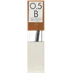 Tombow EX-05P-B Boîte de 12 Recharges pour Porte-mine pointe 0,5mm, dureté B pas cher