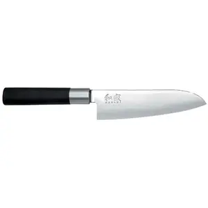 Comparateur de prix : Kai Wasabi Black Santoku Inox Manche Antibacterien/ Lame 16.5 Cm/ 6716.S