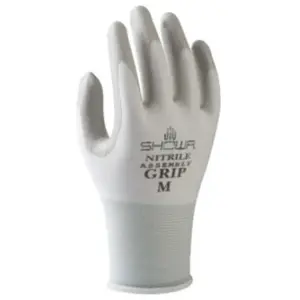 370W Gant de travail sans couture Paume en nylon Nitrile Usage général 8/L - ShowaVendu paramazon