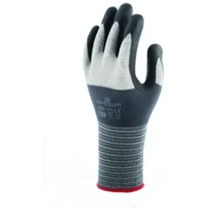 Comparateur de prix : SHOWA 381, Enduction de Nitrile microporeux, Grip polyvalent, Noir/gris, 9/XL