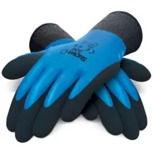 SHOWA 306, Enduction de Latex, Mousse de latex, Grip polyvalent, Noir/bleu, 8/LVendu paramazon