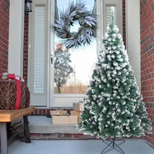ALIGHTUP Sapin de Noël 870 branches- 210 cm - Décoration avec neige avec Support Metal pas cher
