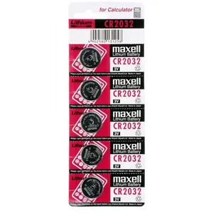 Blister de 5 piles au lithium Cr2032 3v Maxell Haute qualité, économique pas cher