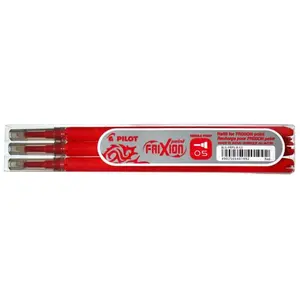 Comparateur de prix : Pilot - FriXion Point - Set de 3 recharges - Rouge - Pointe Fine