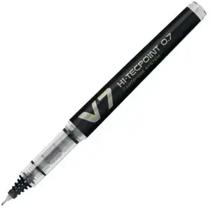 PILOT Roller Rechargeable Hi-TechPoint V7 Begreen Pte Moyenne Encre liquide Noir
