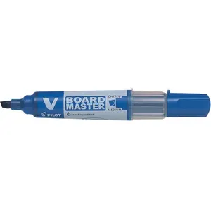 Comparateur de prix : PILOT - Ecriture - Marqueur tableau blanc V-Board Master pointe biseautée moyen bleu