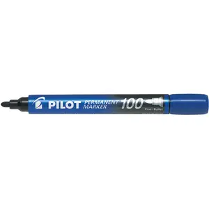Comparateur de prix : PILOT Marqueur permanent 100, pointe ogive, bleu
