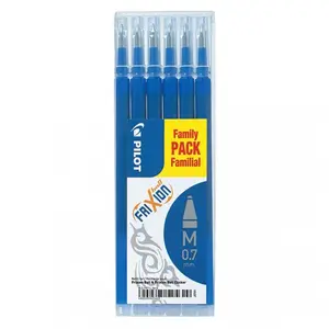 Comparateur de prix : MoYu Pochette de 6 recharges pour stylo FriXion pointe moyenne 0,7 mm - bleu