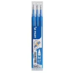 Comparateur de prix : MoYu PILOT Lot de 5 x 3 Recharges roller FRIXION BALL BLS-FR7 pointe moyenne bleu ciel
