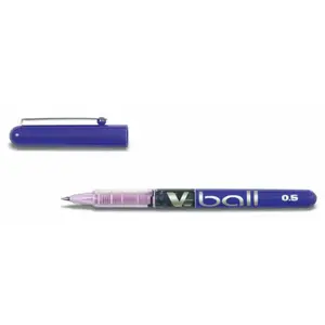 Pilot Vball 5 Stylo roller encre liquide Pointe 0,5 mm (1 stylo) Violet pas cher