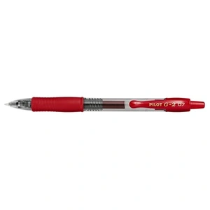 Comparateur de prix : Pilot Gelroller G-2 0.7 Stylos rétractables à Encre Gel Moyen Rouge