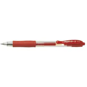 Comparateur de prix : Pilot - Stylo bille à encre Gel G2 05 Pte Fine Rouge