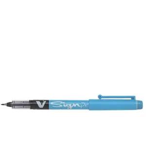 Comparateur de prix : PILOT Lot de 3 Stylos feutre V- Sign pointe moyenne 0,6 mm turquoise