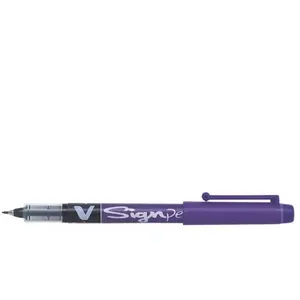 Comparateur de prix : Feutre - PILOT - V-SIGN PEN - Violet - Pointe fine 0,6 mm - Encre liquide