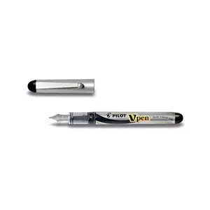 Comparateur de prix : Stylo plume jetable - PILOT - V-Pen Pro - Noir - Encre liquide - Pointe moyenne