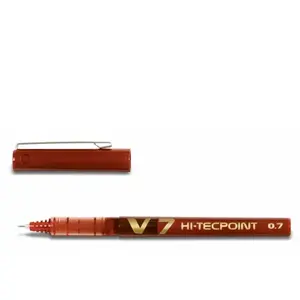 Stylo Roller Encre liquide Pilot HiTecpoint V7 Rouge pointe moyenne pas cher