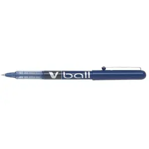 Comparateur de prix : Pilot V-Ball Stylo roller Pointe métal 0,5 mm Encre liquide Bleu - Lot de 12