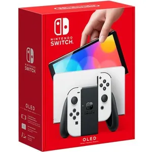 Nintendo Switch OLED - Console de jeux - Full HD - noir, blanc pas cher