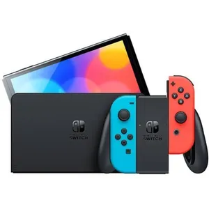 Console Nintendo Switch Modèle OLED bleu néon/rouge néon Version HK Ch...Vendu parcdiscount
