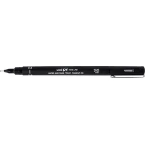 uni-ball Feutre technique 0,3mm PIN 03200 Pte calibrée Noir