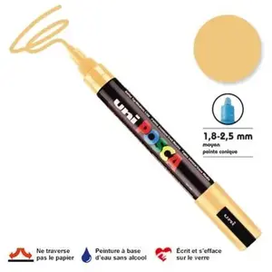 Comparateur de prix : Posca marqueur de peinture épaisseur de PC-5Mligne 1,8 - 2,5 mm orange clair