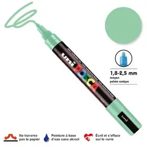 Comparateur de prix : Uni-Ball 182566 - Marqueur POSCA à pointe ogive moyenne, vert clair